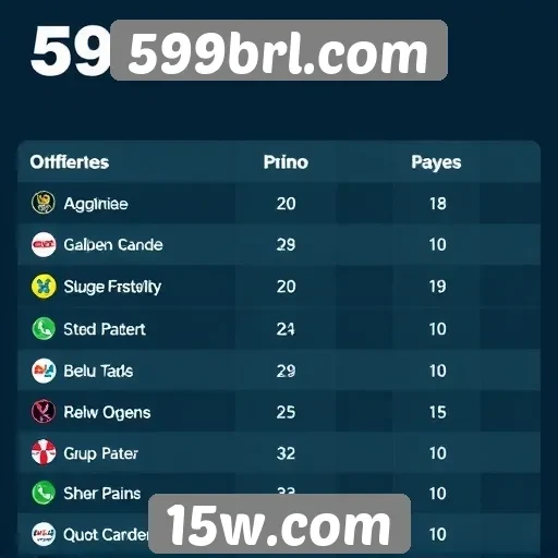 Comparativo entre 599brl e outros sites de jogos